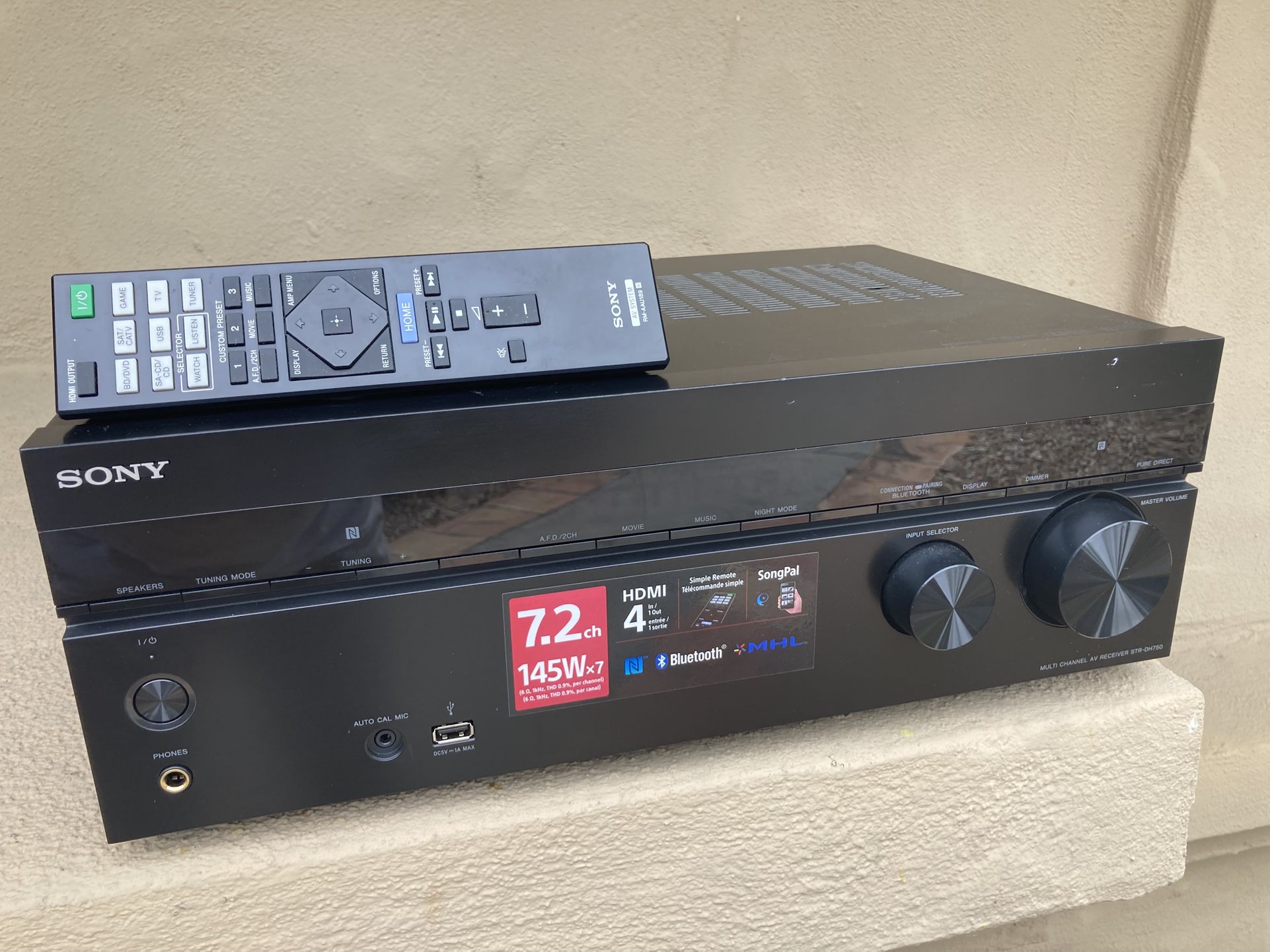 Sony STR-DH750 7.2-Channel Home Theater AV Receiver - with Bluetooth