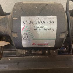 6 inch bench grinder all trade great condition still works