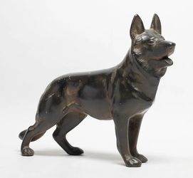 Large Metal Sculpture German Shepherd