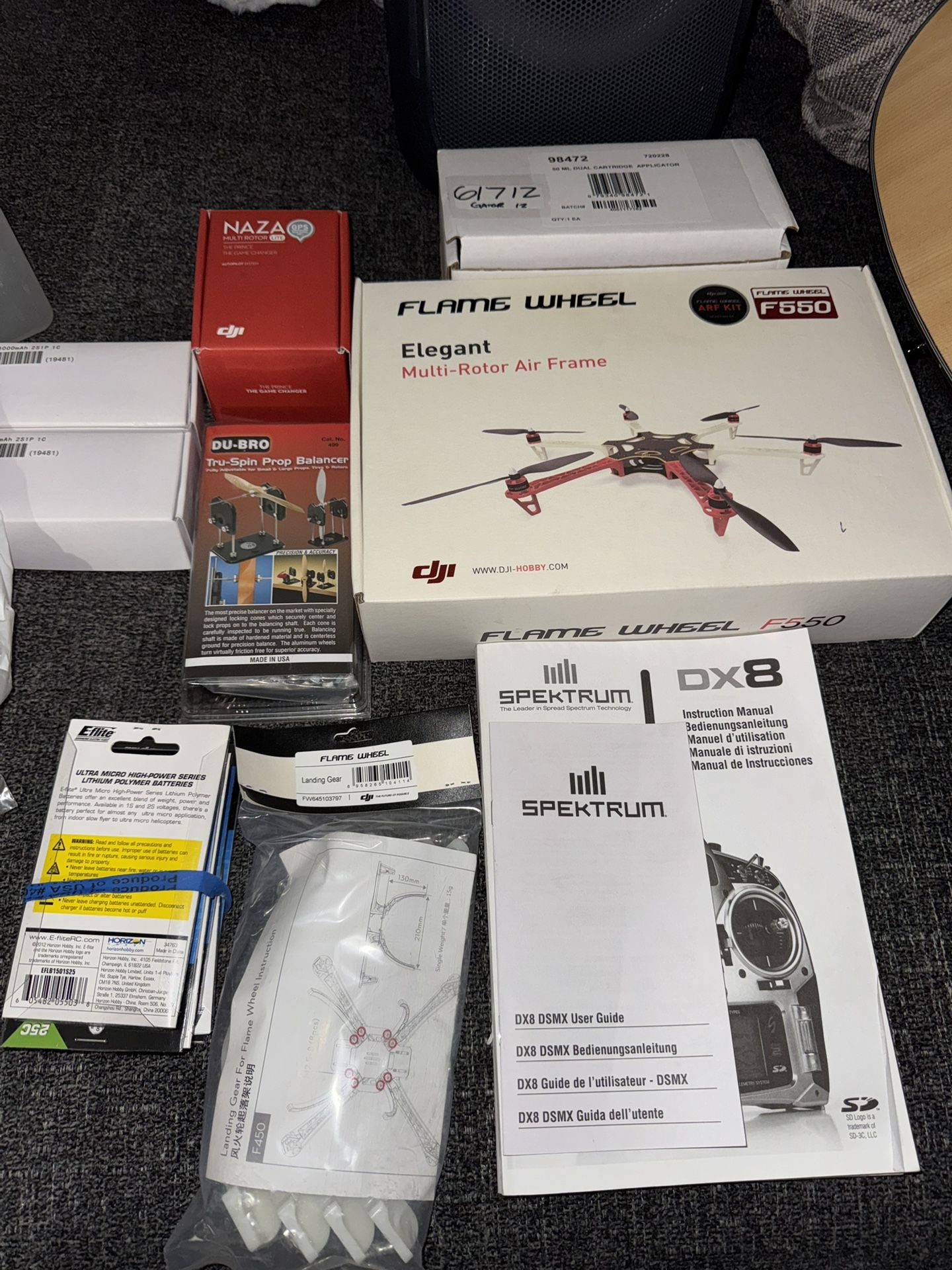 DX8 Remote W/ Flame Wheel F550 Kit for a drone
