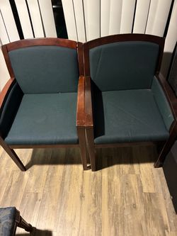 Twin Armchairs in Essex Green