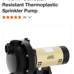1 - 1/2 HP Thermoplastic Sprinkler Pump