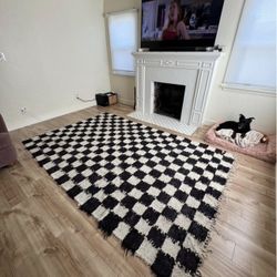 Urban Outfitters Checkerboard Rug 6x9