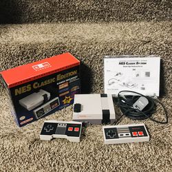 Nintendo Nes Classic Edition System with one extra control $120 dlls. 