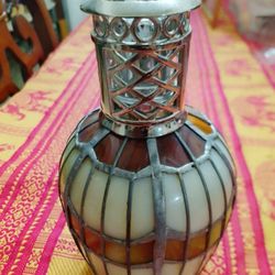 Stained Glass & Metal Scentier Oil Fragrance Lamp