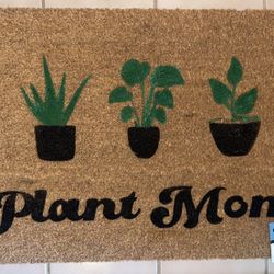 Plant Mom Door Mat