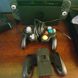 Nintendo Switch With Dock And Games