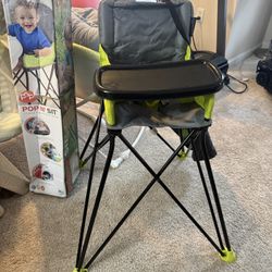  Summer Pop 'N Sit -Baby/Toddler Seat  Portable/Outdoor Highchair  Carry 