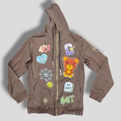 Bear Zipper Jogger Hoodie Set