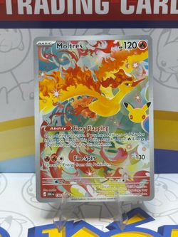 Moltres Illustration Rare Card 130/128, 30th Celebration