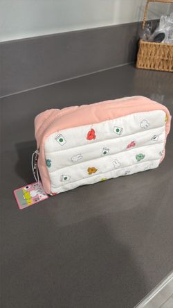 Miffy Quilted Cosmetic Pouch Pink