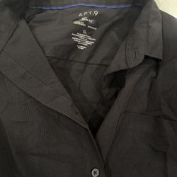 Black Collar Shirt Long sleeve 