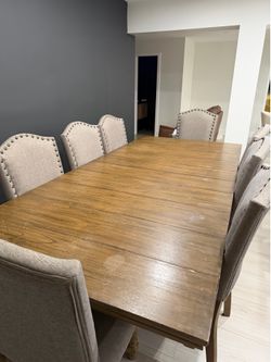 Dining table and chairs