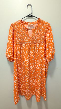 Michelle McDowell Orange/White Dress