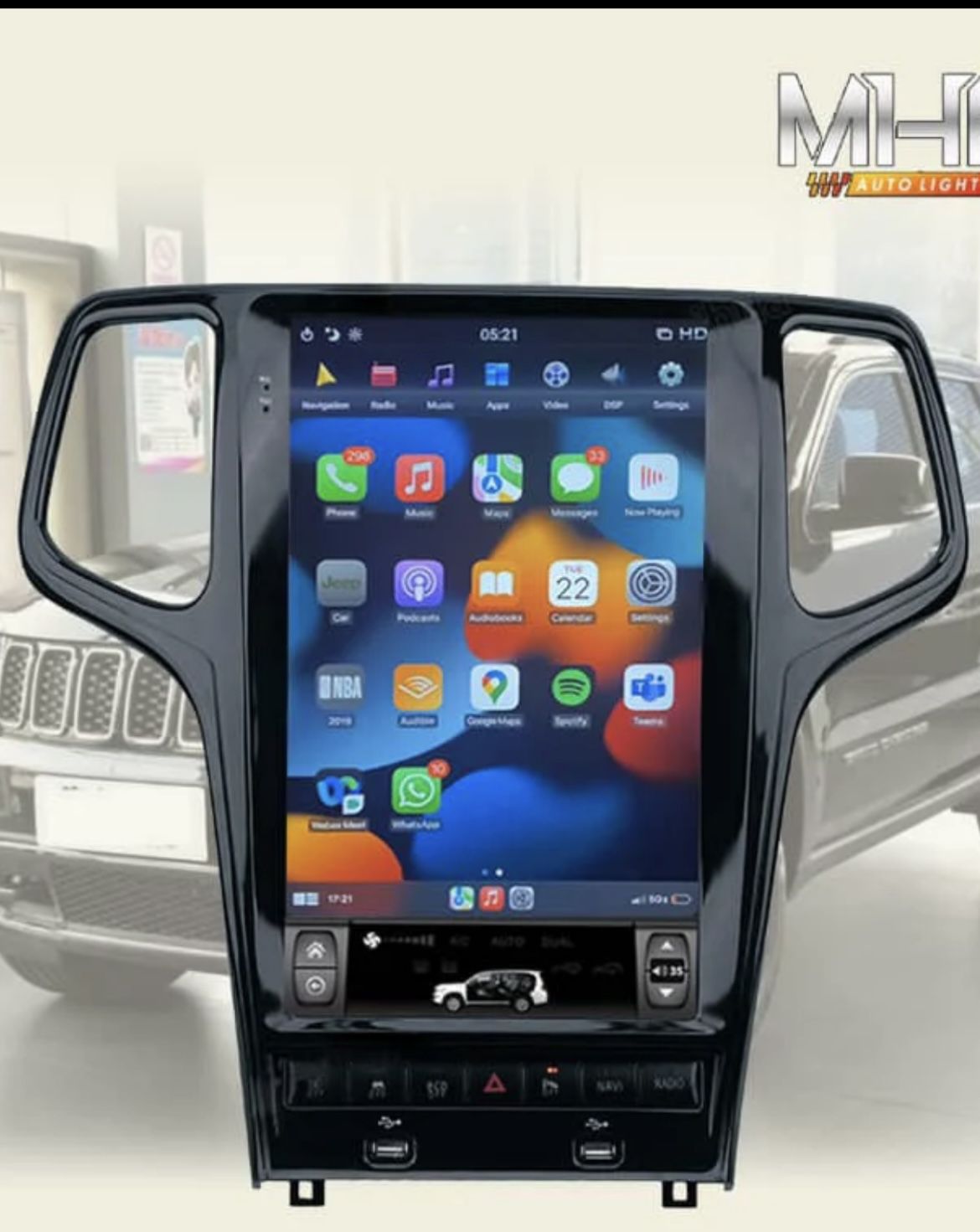 2012-2022 Jeep Grand Cherokee Tesla Screen Radio