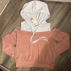 Brand New Size Medium Soft Off Shoulder Hoodie 
