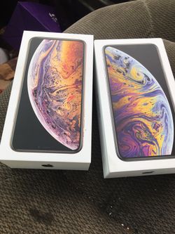 2 iPhone X’s max 64gig never activated.