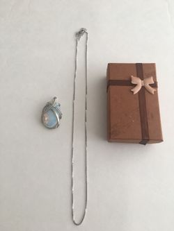 Opal Pendant and Necklace