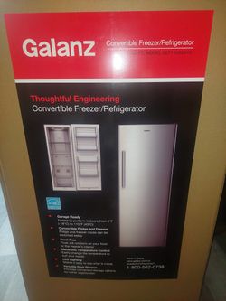 Galanz 11 Cu. Ft Stainless Steel Convertible Freezer/Refrigerator