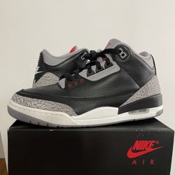 JORDAN 3 “ BLACK CEMENT “ SIZE 10.5 