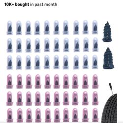 Tire Repair Rubber Nail, Vacuum Tire Repair Kits Spiral Rubber Screws, Fast Self-Service Tool for Car, Truck, Motorcycle, Tractor Tire Puncture Repair