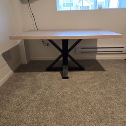 Handcrafted White Oak Dining Table