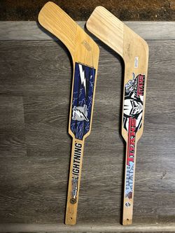 Wood hockey stick