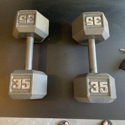 35 Lb Dumbbells 