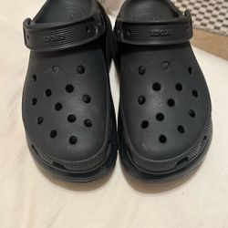 Black Platform Crocs