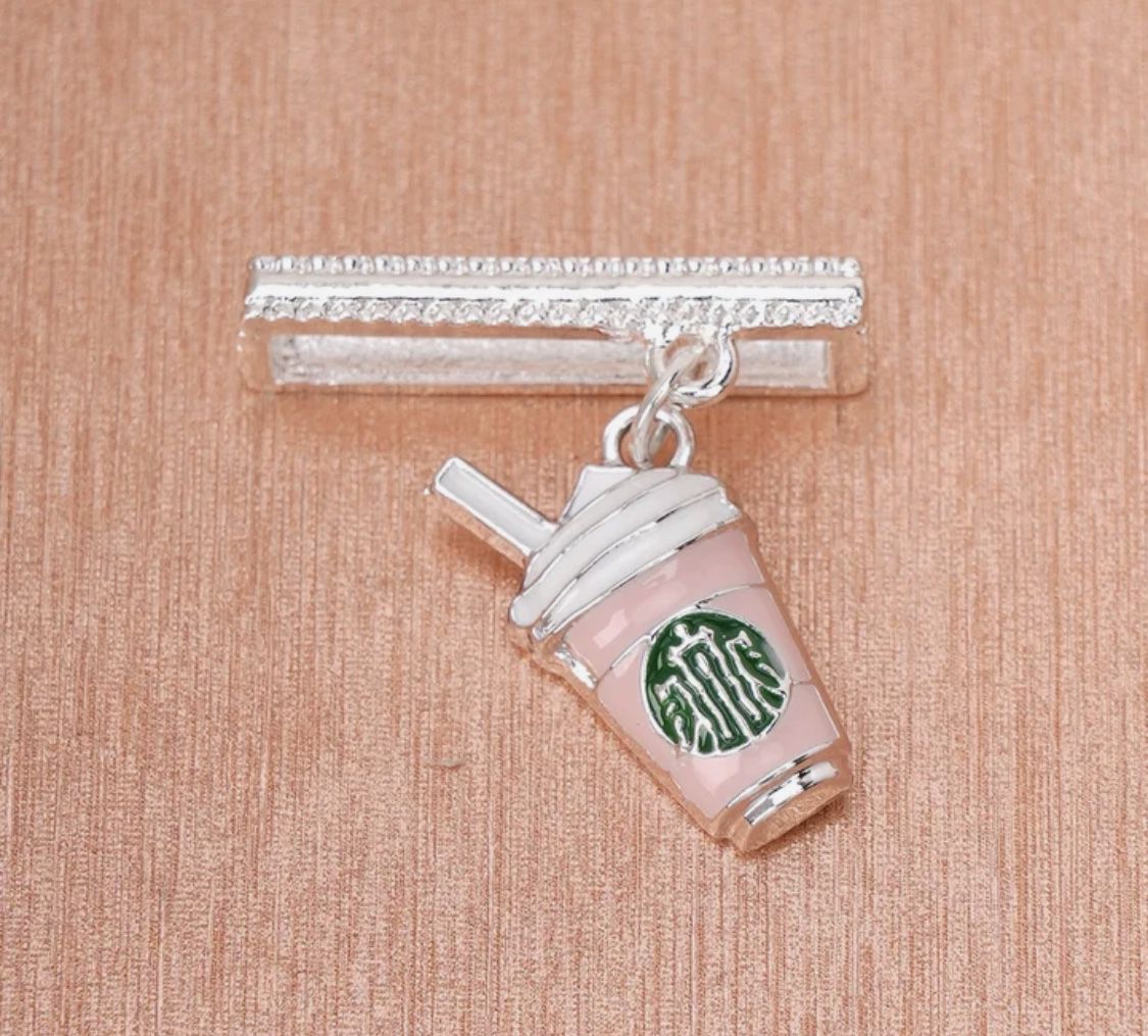 Brand New Apple Watch Starbucks Pink Coffee Charm 