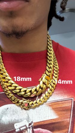 Miami Cuban Chains Not Stamped 
