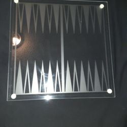 Backgammon Glass Game Board