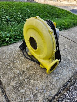 Yellow Inflatable Bounce House Blower Fan