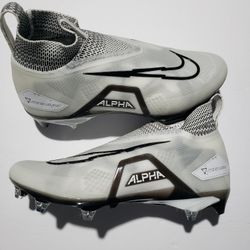 Size 12.5w Or 15w Nike Alpha Menace Elite 3 Detachable Football Cleats White DR5659-100