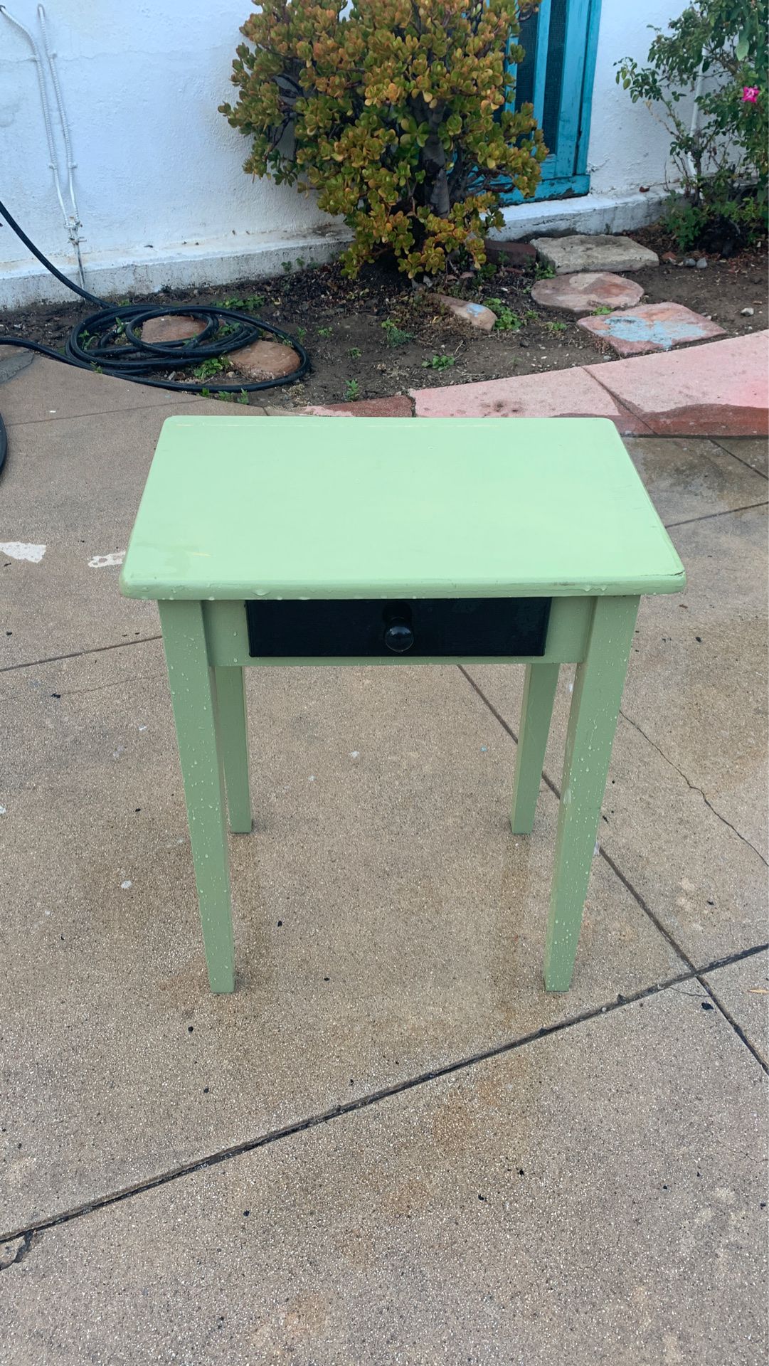Green night stand / small table