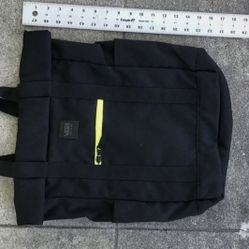 VANS All Around Backpack Roll Top Tote Bag Black Yellow