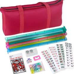 American Mahjong Game Set Premium Tiles with Canvas Carry Case & Accessories