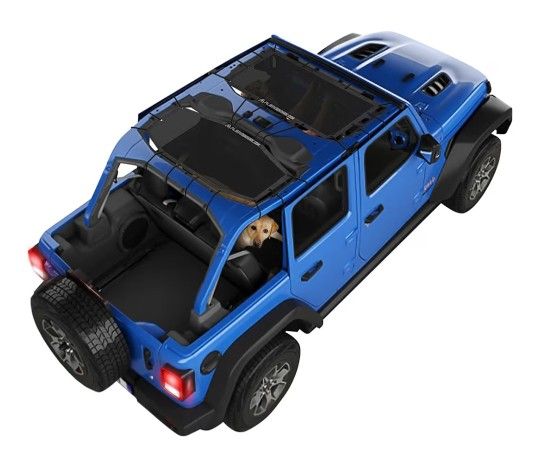 Alien Sunshade Jeep Wrangler JLU (2018-2023) – Front & Rear Mesh Sun Shade for Jeep JL Unlimited - Blocks UV, Wind, Noise - Bikini JLkini Top Cover