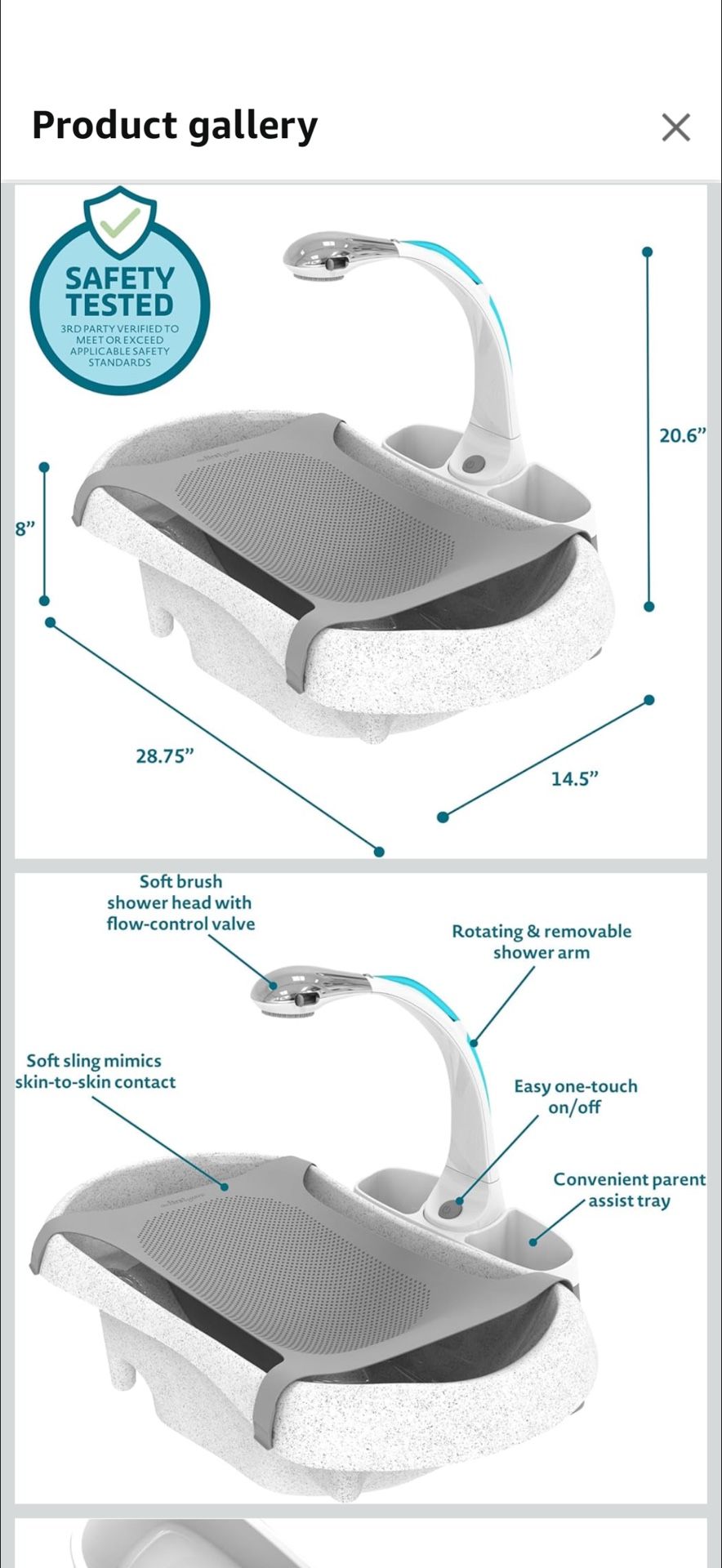 Rain Shower Baby Bath Set