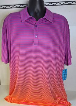 Birdie Bound Sunset Golf Polo Mens 2XL