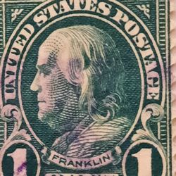 ☆Benjamin Franklin one cent stamp☆