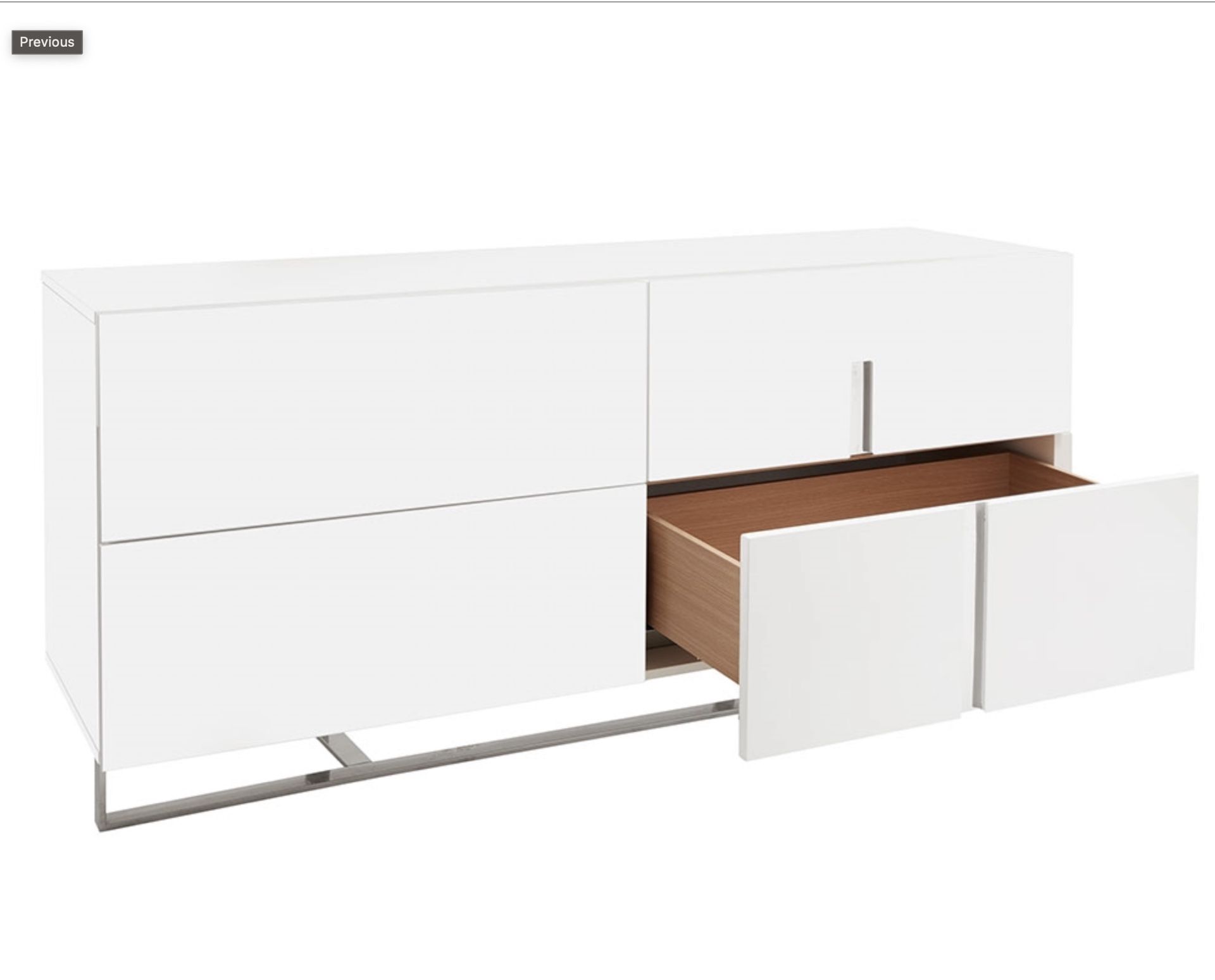 White Drawer dresser (MODERN CABINET)