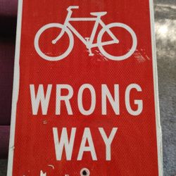 Bicycle Wrong Way