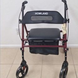 Foldable Rollator Walkers with Seat for Seniors