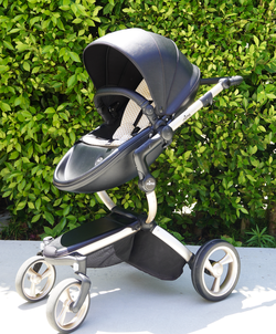 Mima Xari Luxury 2-in-1 Stroller – Black & Rose Gold