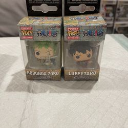 Pocket Pop keychain One Piece (Roronoa Zoro & Luffytaro)