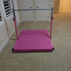 Gymnastic Bar And Balancefrom Mat
