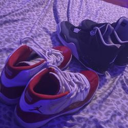 Jordan 4 fears And Jordan Cherry 11s