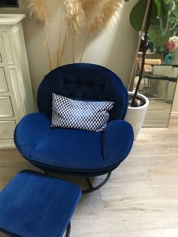 Chair and footstool