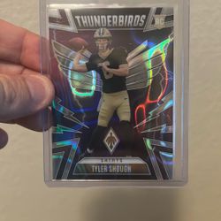 Tyler Shough Silver Seismic Thunderbirds Rookie /199